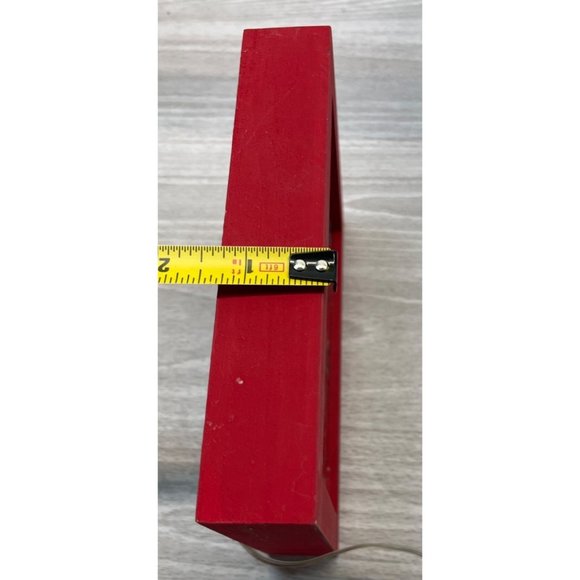 Keep Calm and Jingle On Red Light Up Shadow Box with Christmas Bells 6.5" Tall - Picture 7 of 7